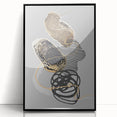 Luxury Abstract Wall Art Collection – Black, Gold & Gray Triptych