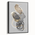 Luxury Abstract Wall Art Collection – Black, Gold & Gray Triptych