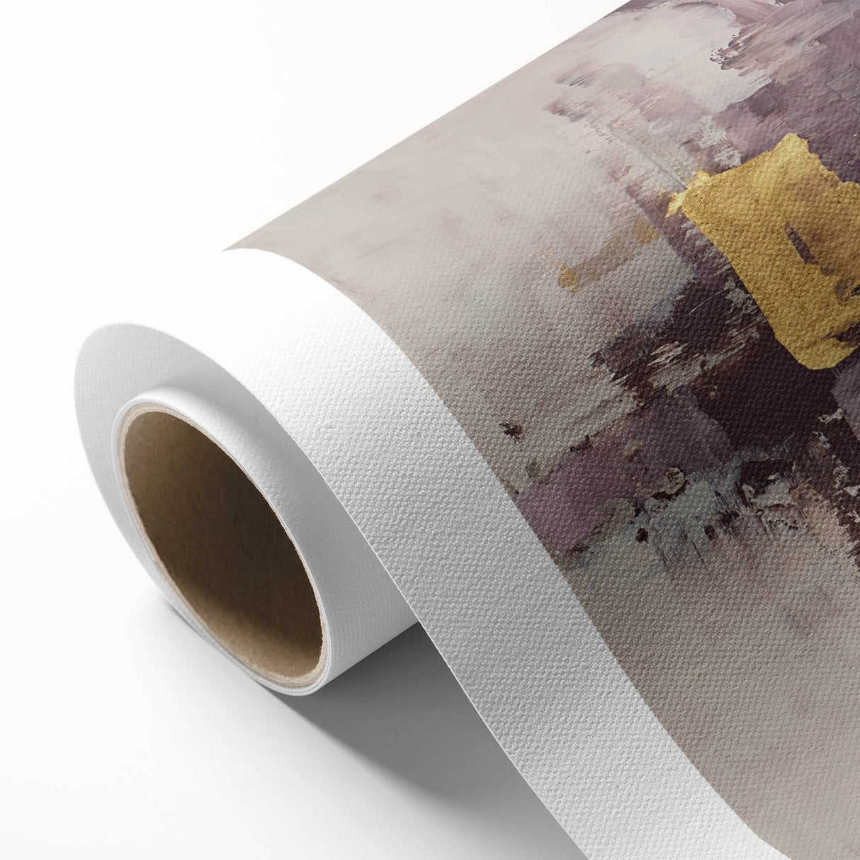 Earthen Harmony Abstracts - Neutral Abstract Prints with Gold Detail