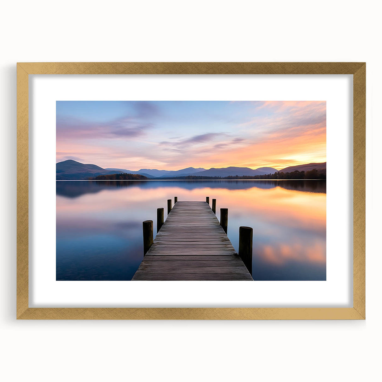 Tranquil Lake Sunset – Fine Art Photography Print for Serene Spaces
