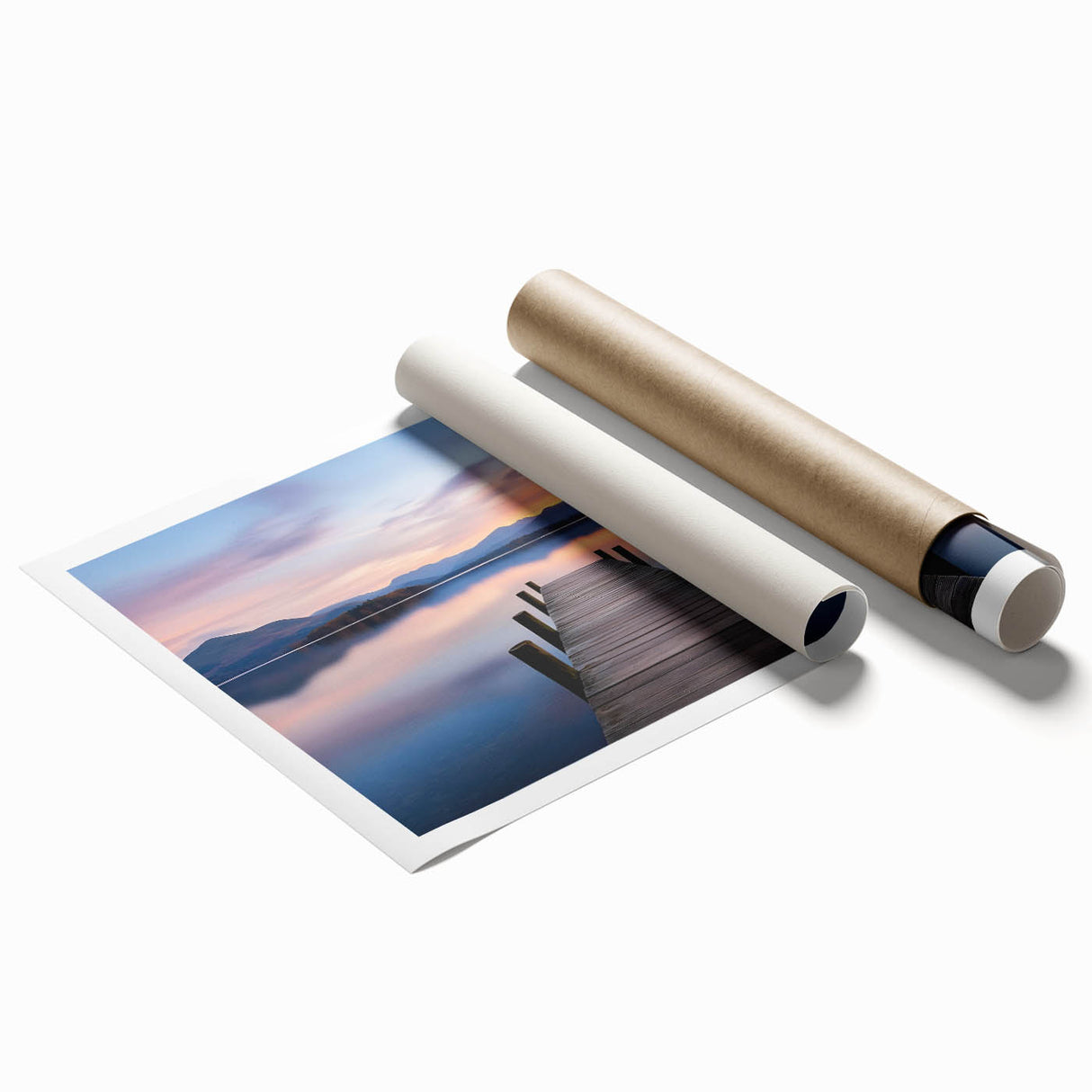 Tranquil Lake Sunset – Fine Art Photography Print for Serene Spaces