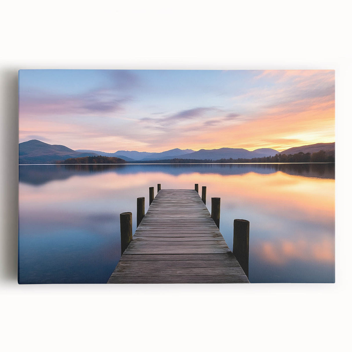 Tranquil Lake Sunset – Fine Art Photography Print for Serene Spaces
