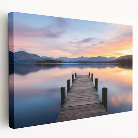 Tranquil Lake Sunset – Fine Art Photography Print for Serene Spaces