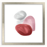 Minimalist abstract canvas prints – blush pink and red wall art