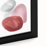 Minimalist abstract canvas prints – blush pink and red wall art