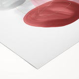 Minimalist abstract canvas prints – blush pink and red wall art