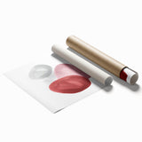 Minimalist abstract canvas prints – blush pink and red wall art