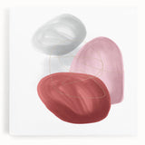 Minimalist abstract canvas prints – blush pink and red wall art