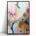 Modern Abstract Wall Art - Peach and Gold Watercolor Print