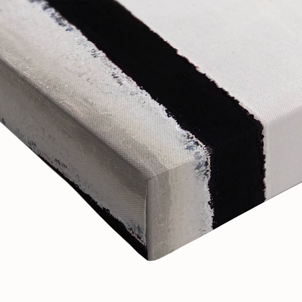 Textured Acrylic Wall Art – Gray Blue and Neutral Vertical Layers