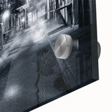 Modern Urban Landscape Art – Moody Black & White City Print