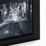 Modern Urban Landscape Art – Moody Black & White City Print
