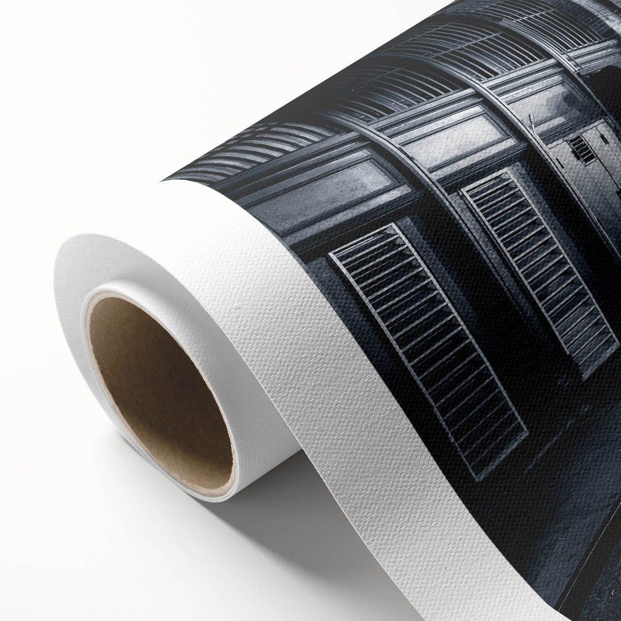 Modern Urban Landscape Art – Moody Black & White City Print