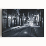 Modern Urban Landscape Art – Moody Black & White City Print