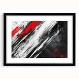 Black, White Abstract Wall Art - Modern Bold Canvas
