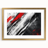 Black, White Abstract Wall Art - Modern Bold Canvas