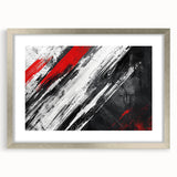 Black, White Abstract Wall Art - Modern Bold Canvas