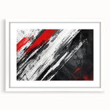Black, White Abstract Wall Art - Modern Bold Canvas