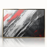 Black, White Abstract Wall Art - Modern Bold Canvas