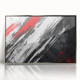 Black, White Abstract Wall Art - Modern Bold Canvas