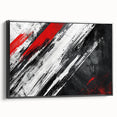 Black, White Abstract Wall Art - Modern Bold Canvas