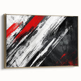 Black, White Abstract Wall Art - Modern Bold Canvas