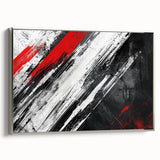 Black, White Abstract Wall Art - Modern Bold Canvas