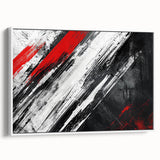 Black, White Abstract Wall Art - Modern Bold Canvas