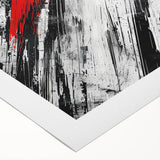 Black, White Abstract Wall Art - Modern Bold Canvas