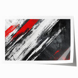 Black, White Abstract Wall Art - Modern Bold Canvas