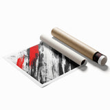 Black, White Abstract Wall Art - Modern Bold Canvas