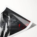 Black, White Abstract Wall Art - Modern Bold Canvas