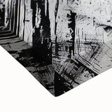 Black, White Abstract Wall Art - Modern Bold Canvas