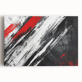 Black, White Abstract Wall Art - Modern Bold Canvas