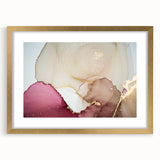 Premium Abstract Art Piece – Burgundy, Beige & Gold Canvas Print