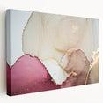 Premium Abstract Art Piece – Burgundy, Beige & Gold Canvas Print