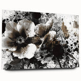 Earthen Harmony Abstracts - Neutral Abstract Prints with Floral Style