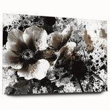 Earthen Harmony Abstracts - Neutral Abstract Prints with Floral Style
