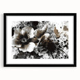 Earthen Harmony Abstracts - Neutral Abstract Prints with Floral Style