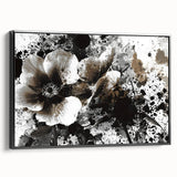 Earthen Harmony Abstracts - Neutral Abstract Prints with Floral Style