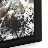Earthen Harmony Abstracts - Neutral Abstract Prints with Floral Style