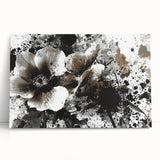 Earthen Harmony Abstracts - Neutral Abstract Prints with Floral Style