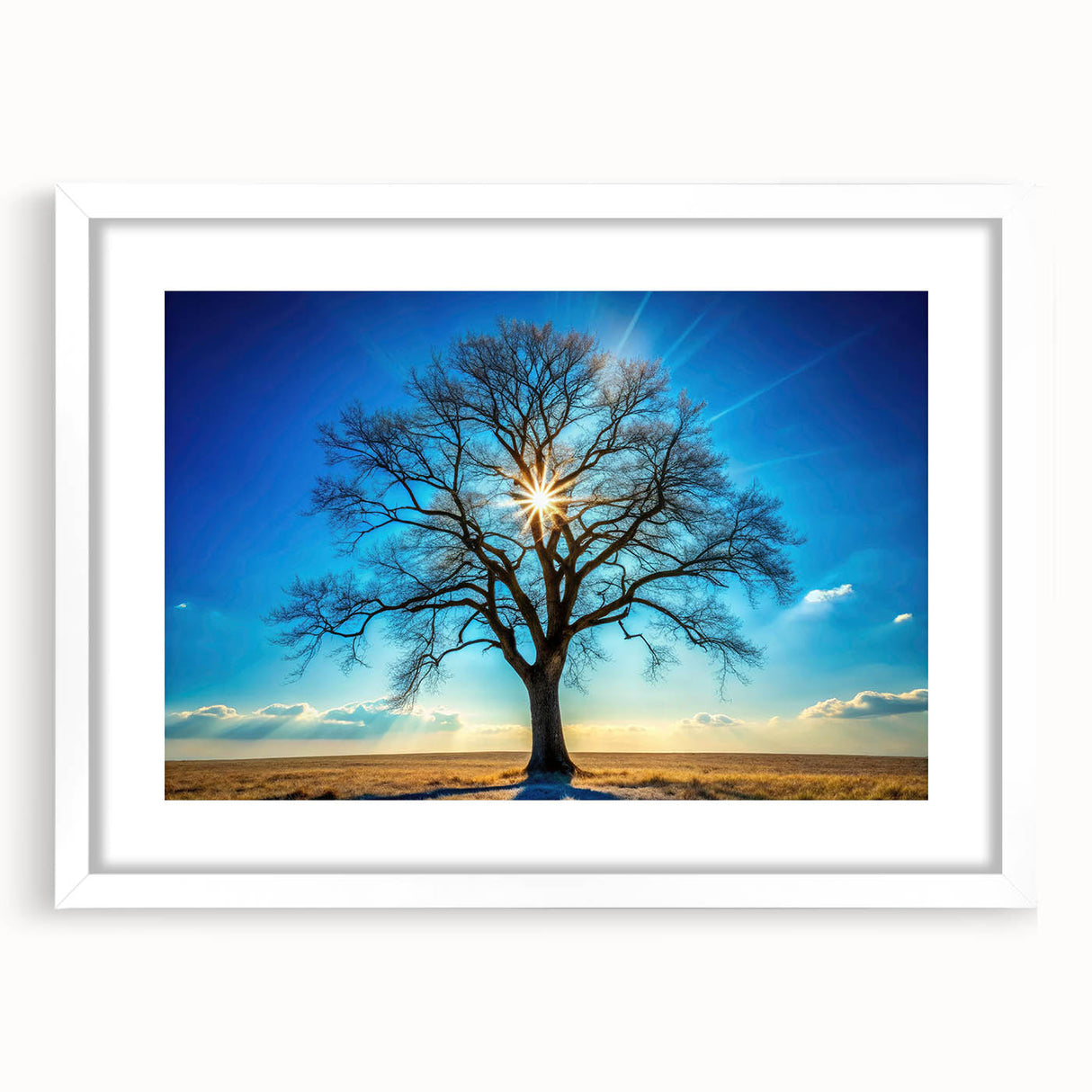 Majestic Tree & Sunburst – Fine Art Nature Photography Print