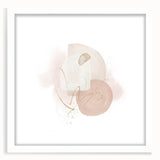 Contemporary minimalist wall art – soft beige and gold abstract print