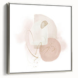 Contemporary minimalist wall art – soft beige and gold abstract print