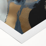 Minimalist Wall Decor - Black and Gold Abstract Canvas