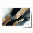 Minimalist Wall Decor - Black and Gold Abstract Canvas