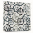 Contemporary Framed Abstract Art – Muted Floral Texture Print