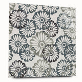 Contemporary Framed Abstract Art – Muted Floral Texture Print