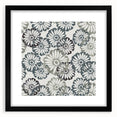Contemporary Framed Abstract Art – Muted Floral Texture Print